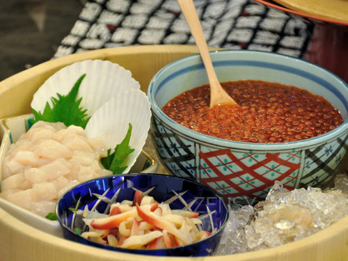 自分で作る海鮮丼.JPG