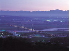 十勝川温泉夜景