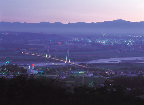 十勝川温泉夜景