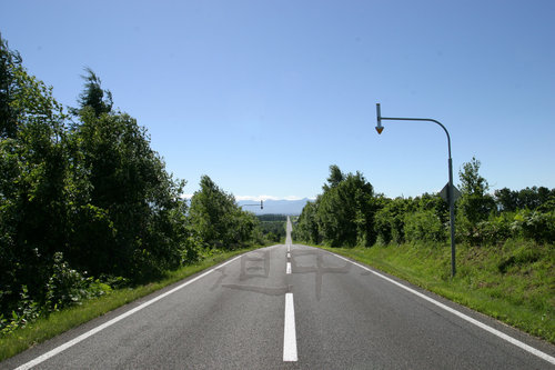 明倫０号線直線道路