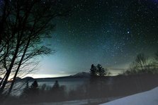 冬の夜の星空（佐藤撮影）