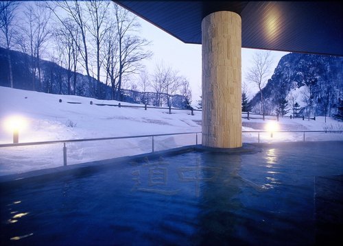 ホテル大雪(冬の露天風呂／層雲峡温泉／上川町)