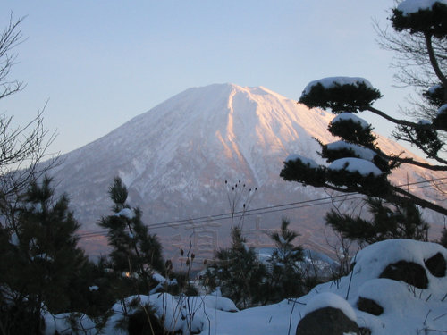 view from niseko brewery